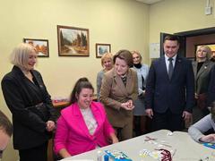 В отделении социальной реабилитации и абилитации № 4 Фрунзенского ТЦСОН прошла встреча в рамках республиканской акции «От всей души»